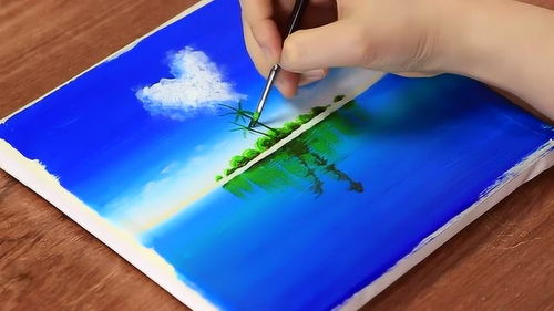 創(chuàng)意藝術(shù)畫 心型海島與健身器材的完美融合